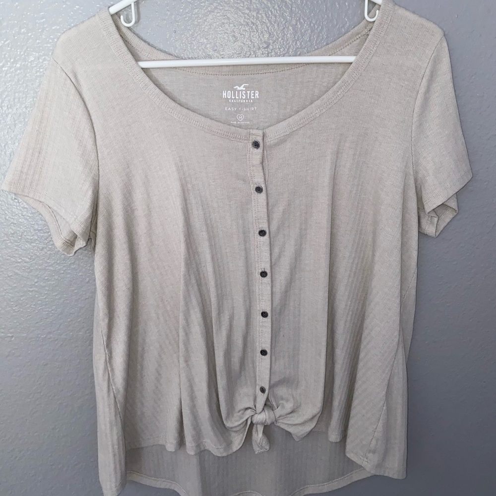 Button Up Tie Top